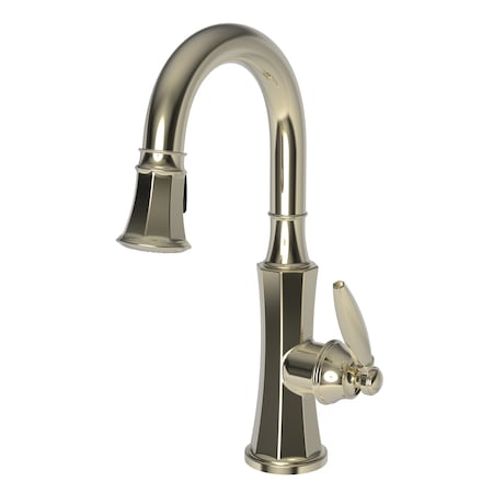 Newport Brass Prep/Bar Pull Down Faucet in French Gold, Pvd 1200-5223-24A